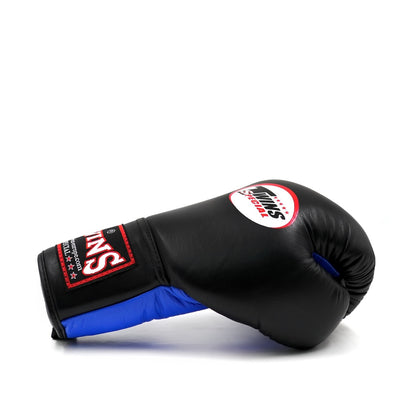 TWINS Leder Boxhandschuhe BGLL-1 BLUE/BLACK
