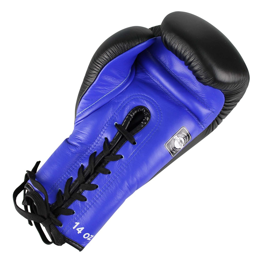 TWINS Leder Boxhandschuhe BGLL-1 BLUE/BLACK