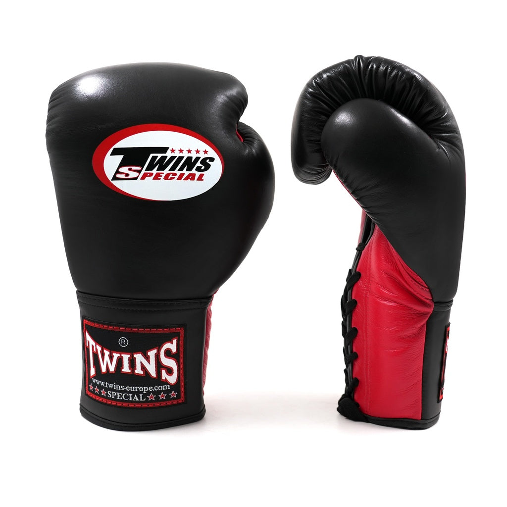 TWINS Leder Boxhandschuhe BGLL-1 RED/BLACK