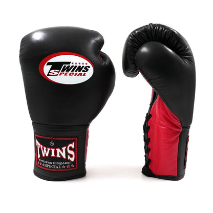 TWINS Leder Boxhandschuhe BGLL-1 RED/BLACK