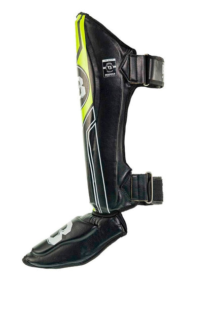 BSG V9 BLACK/YELLOW BFG SHINGUARDS
