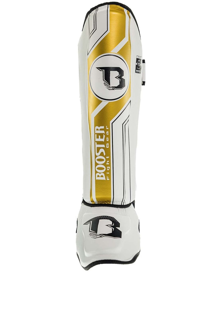 BSG V9 WHITE/GOLD BFG SHINGUARDS