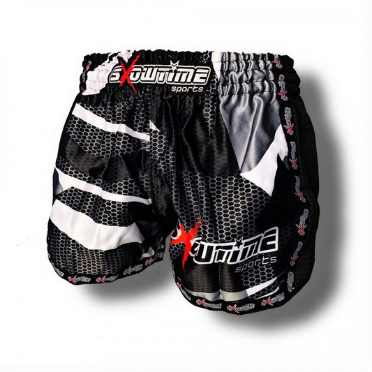 Thaishort in Satin "Camo-Mesh"