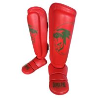 Super Pro Combat Gear Scheenbeschermer Nations Maroc kids PU rood - groen