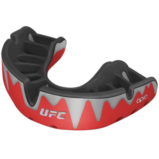 UFC Mundschutz Opro Platin Schwarz Silber/Rot SENIOR