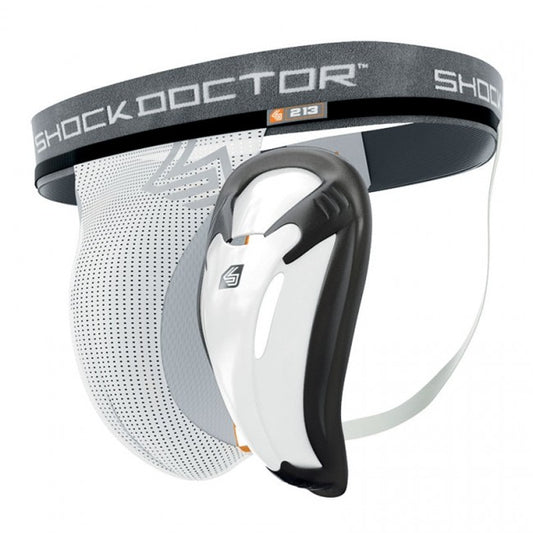 Shock Doctor Core Suspensorium mit Bioflex Cup Weiss