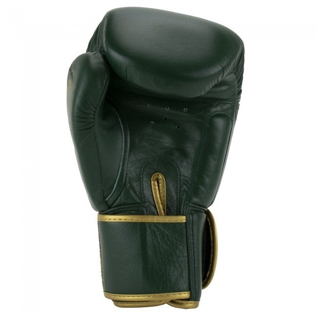 Super Pro Combat Gear Warrior SE Leder Boxhandschuhe Grün/Gold