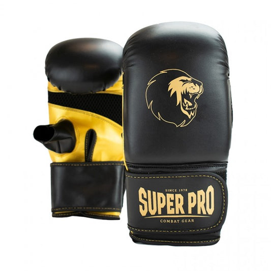 SUPER PRO COMBAT GEAR VICTOR BOXSACKHANDSCHUHE SCHWARZ/GOLD