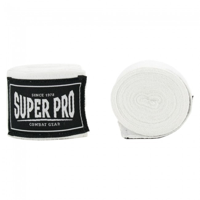 Super Pro Boxbandage Combat Gear Bandagen Weiß