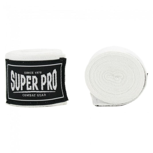 Super Pro Boxbandage Combat Gear Bandagen Weiß