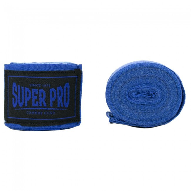 Super Pro Boxbandage Combat Gear Bandagen Blau