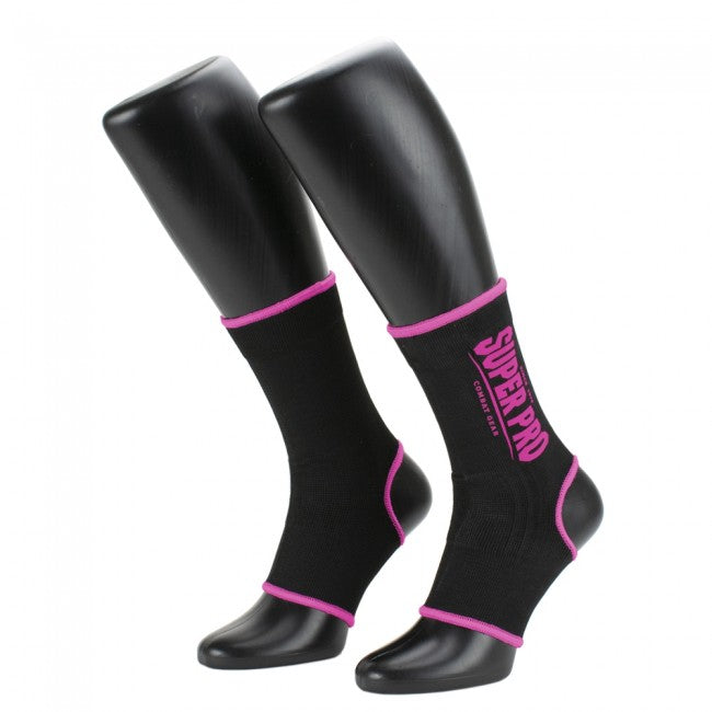 Super Pro Combat Gear Knöchelschützer Schwarz/Pink