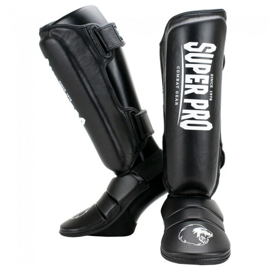 Super Pro Combat Gear Schienbeinschoner Protector Schwarz/Weiß