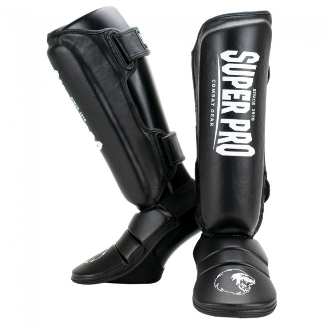 SUPER PRO SCHIENBEINSCHÜTZER PROTECTOR BLACK/WHITE