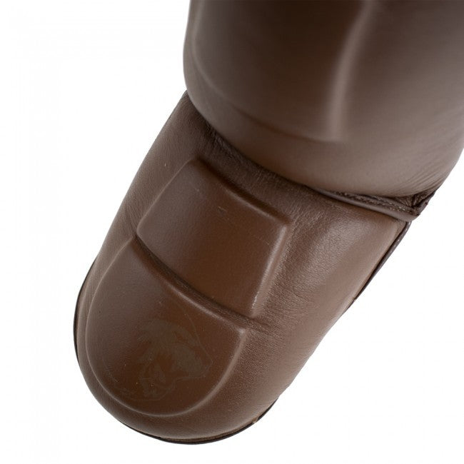 Super Pro Combat Gear Leder Schienbeinschoner Guardian SE Braun