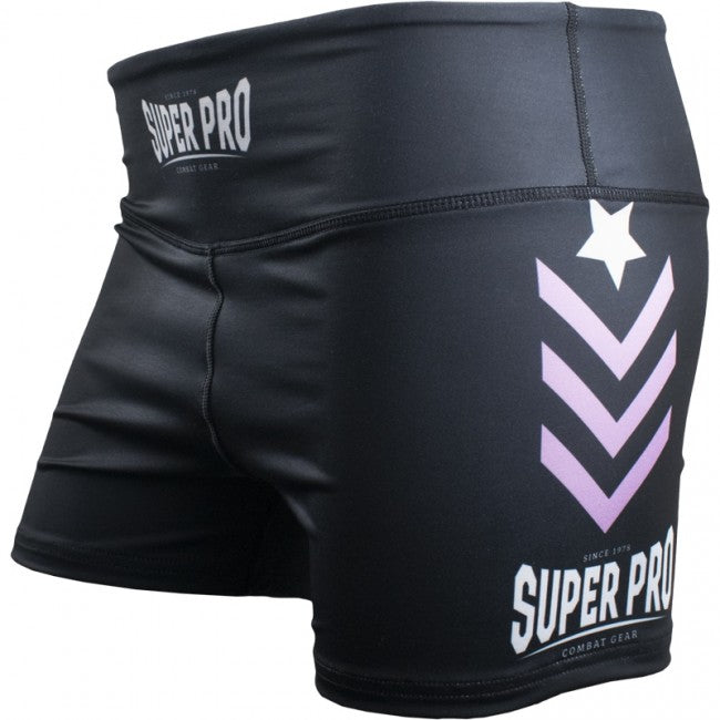 Super Pro Short Tights Women No Mercy white/purple/silver
