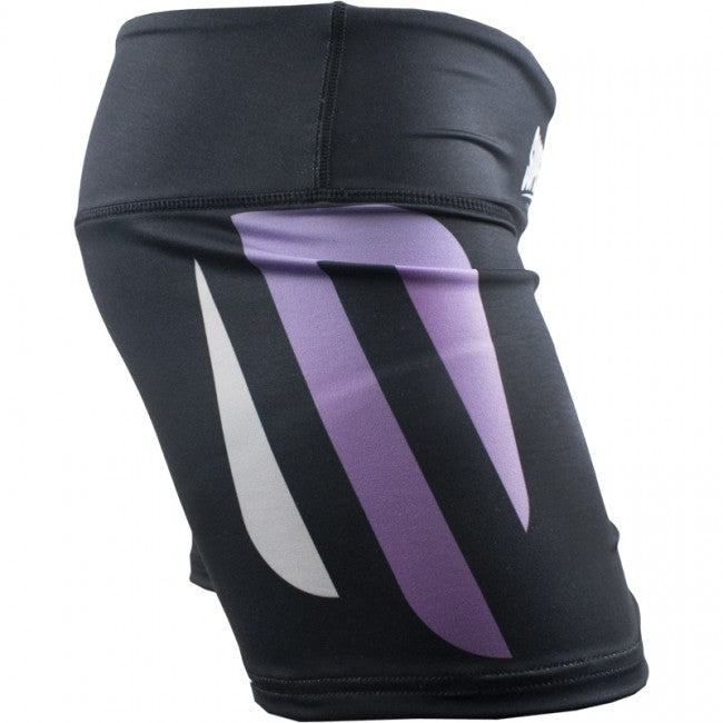 Super Pro Short Tights Women No Mercy white/purple/silver