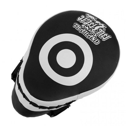 SUPER PRO COMBAT GEAR LEATHER FOCUS PADS PATTAYA MADE IN THAILAND BLACK (PAIR)