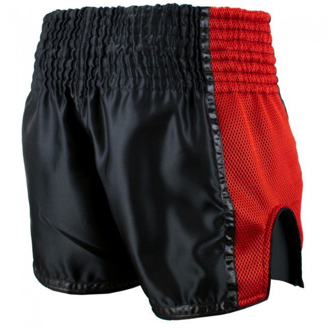 SUPER PRO COMBAT GEAR THAI- UND KICKBOXING SHORT BRAVE BLACK/RED-Copy
