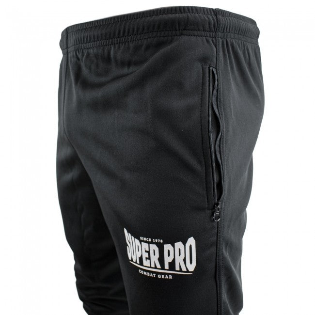 Super Pro Trainingshose Schwarz/Weiß