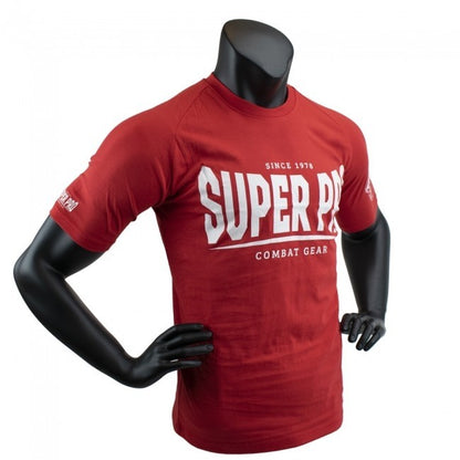 Super Pro T-Shirt S.P. Logo Rot/Weiß