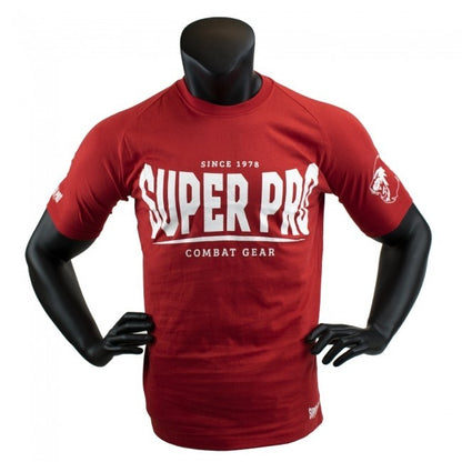 Super Pro T-Shirt S.P. Logo Rot/Weiß