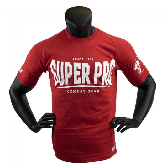 Super Pro T-Shirt S.P. Logo Rot/Weiß