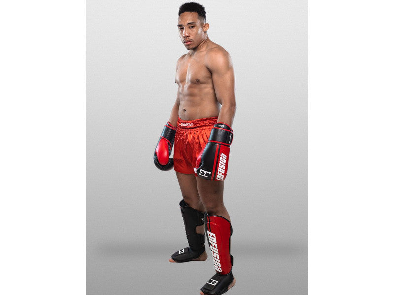 JGXENFUSION INFLICT MUAY THAI SHORT – RED