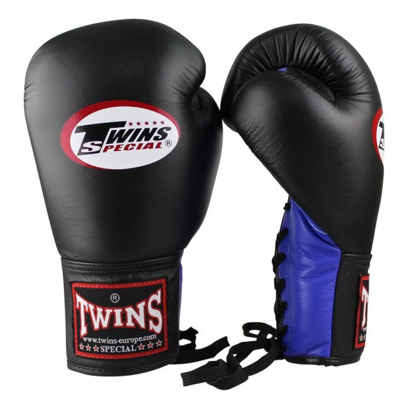 Twins Boxhandschuhe BGLL 1 Leder Blau Schwarz
