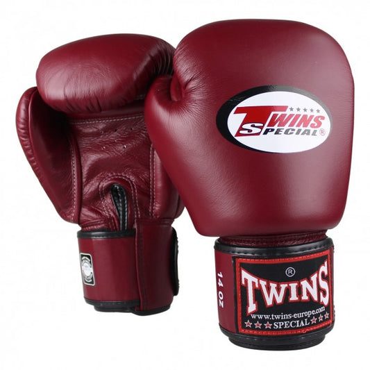 Twins Boxhandschuhe BGVL 3 Leder Weinrot