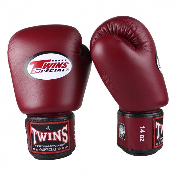 Twins Boxhandschuhe BGVL 3 Leder Weinrot