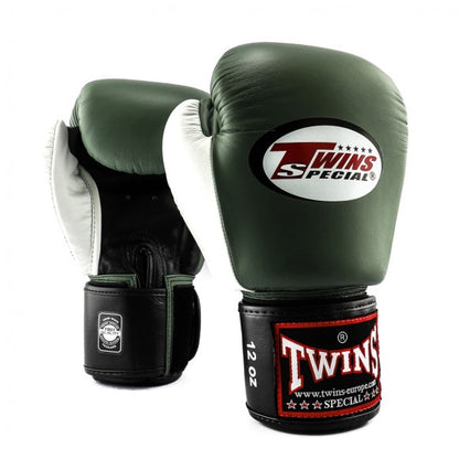 Twins BGVL 4 Boxhandschuhe Schwarz Olive Weiß