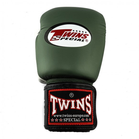 Twins BGVL 4 Boxhandschuhe Schwarz Olive Weiß