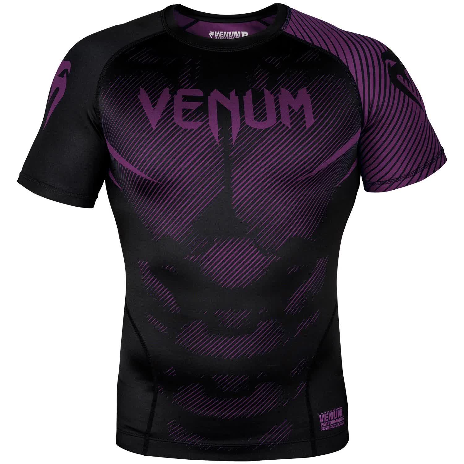 Venum NoGi 2.0 Rashguard - Kurzarm - Schwarz/Lila