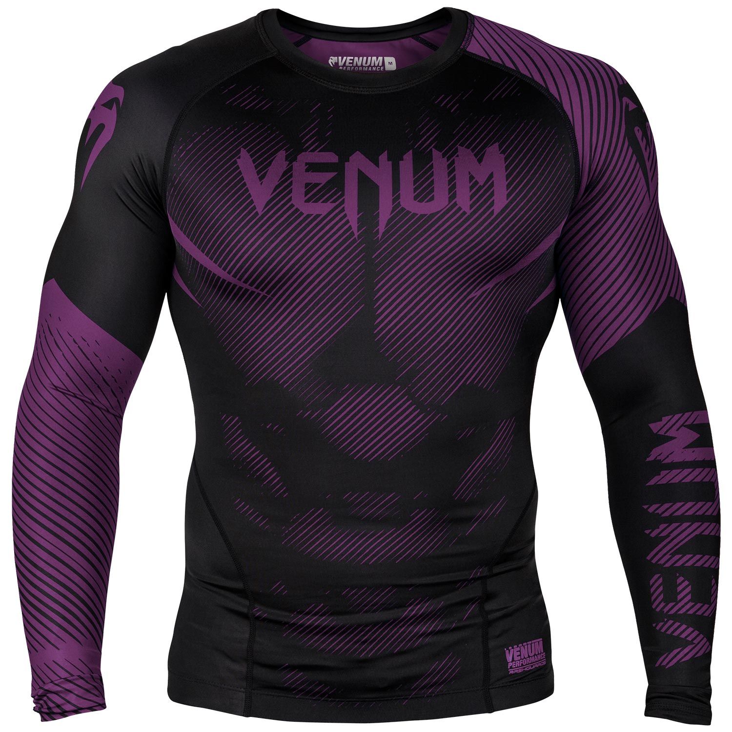 Venum NoGi 2.0 Rashguard - Langarm - Schwarz/Lila