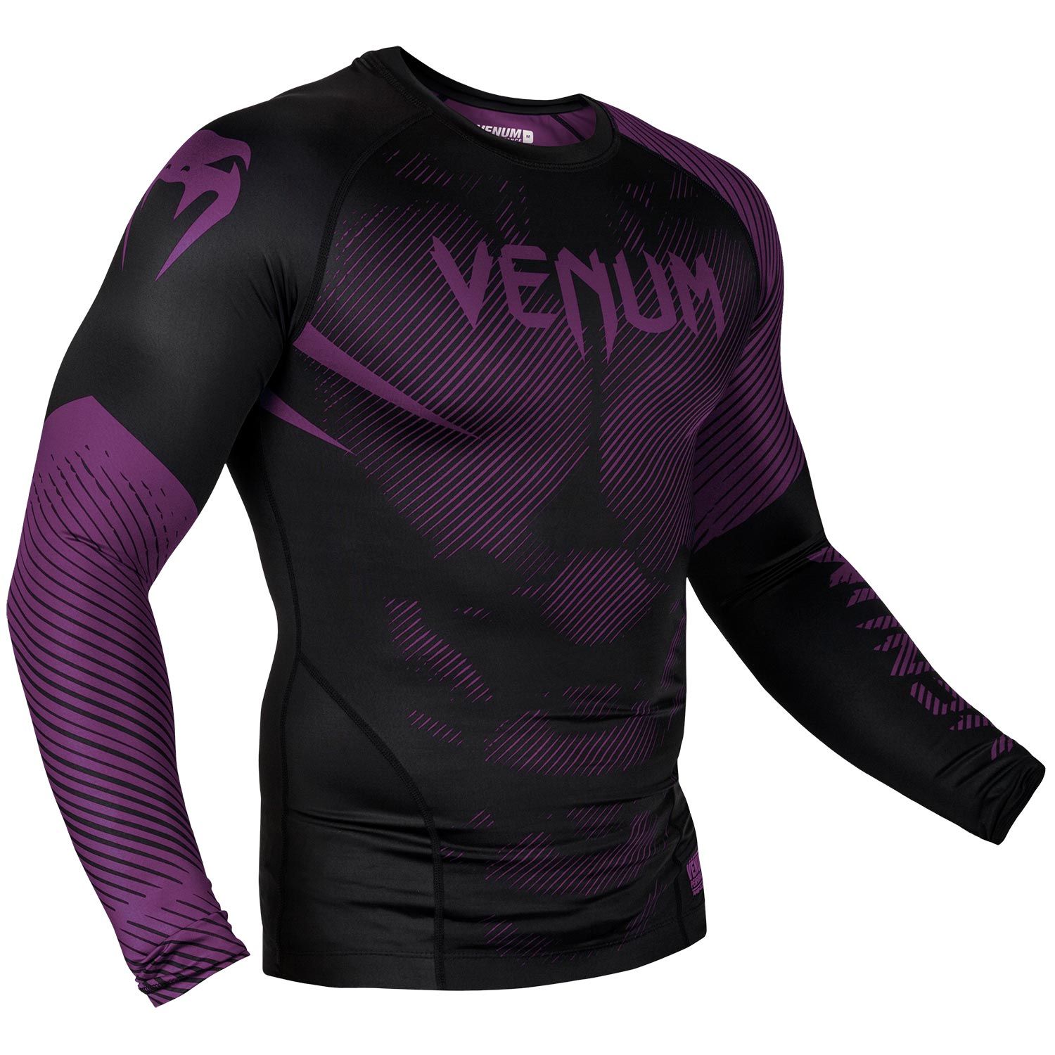 Venum NoGi 2.0 Rashguard - Langarm - Schwarz/Lila