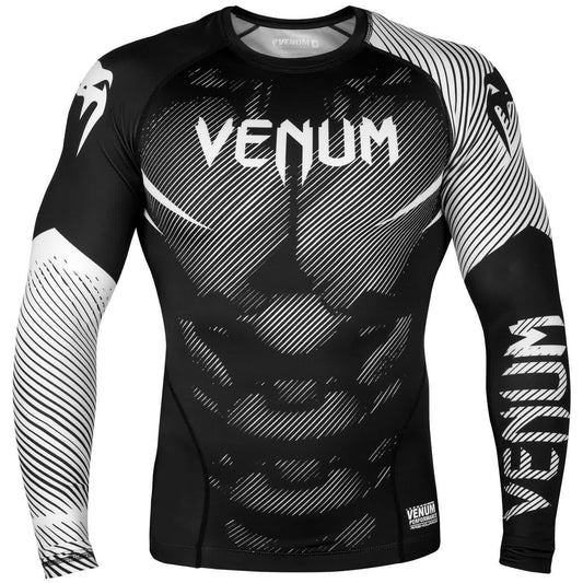 Venum NoGi 2.0 Rashguard - Langarm - Schwarz/Weiß