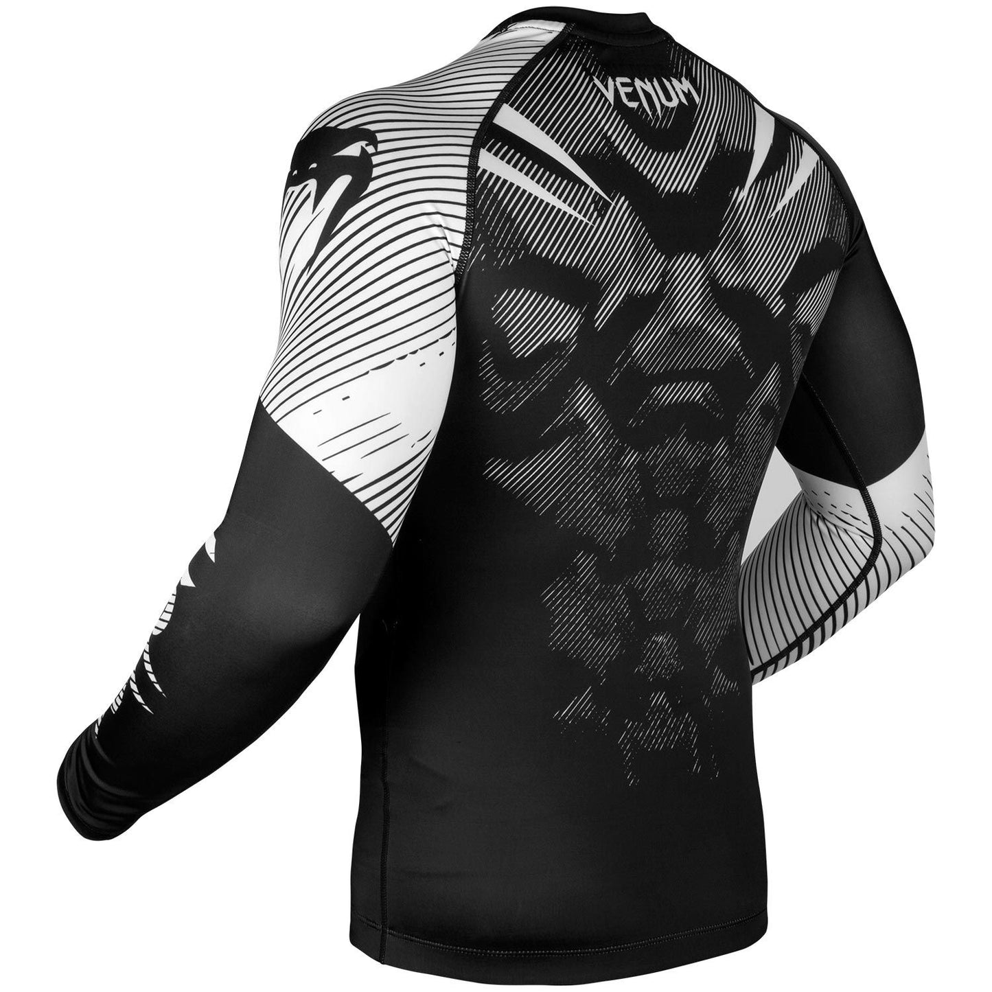 Venum NoGi 2.0 Rashguard - Langarm - Schwarz/Weiß