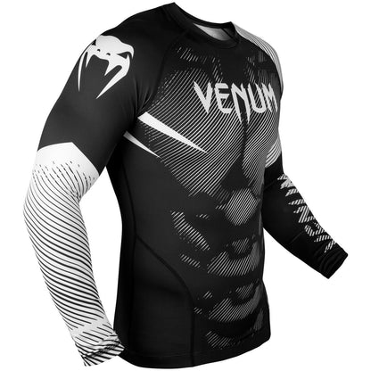 Venum NoGi 2.0 Rashguard - Langarm - Schwarz/Weiß