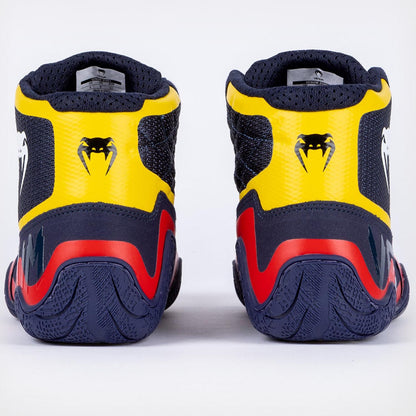VENUM Wrestling Schuhe Elite blau-gelb