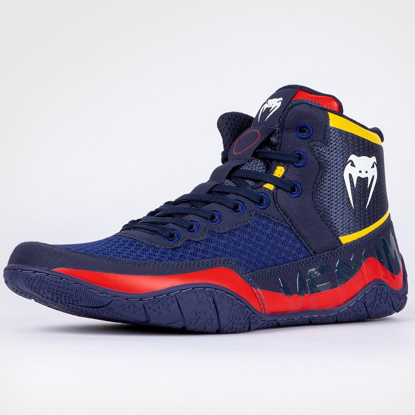 VENUM Wrestling Schuhe Elite blau-gelb