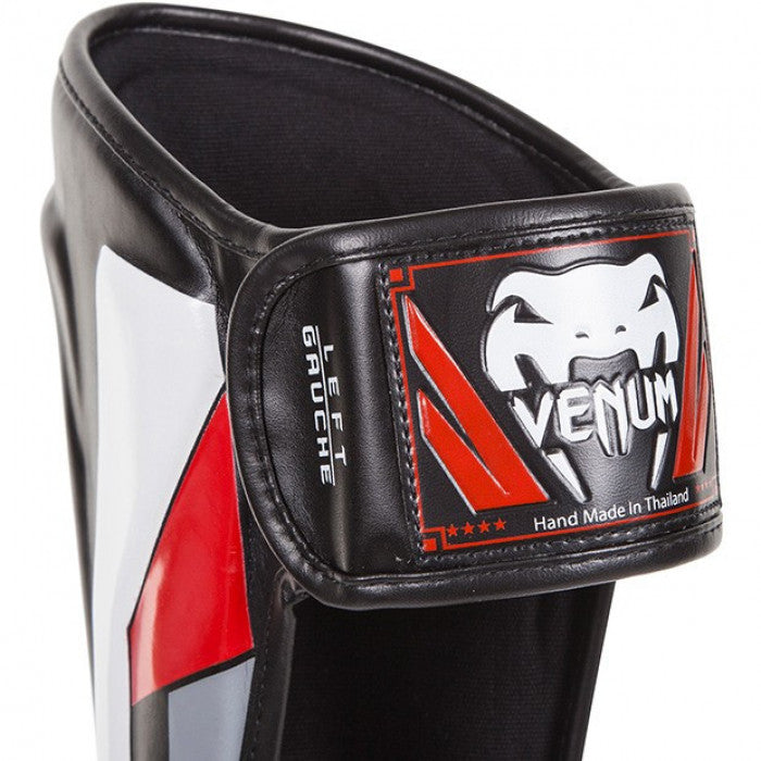 Venum Elite Standup Schienbeinschutz Schwarz/rRot/Grau
