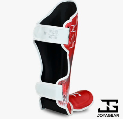 THE JOYAGEAR &quot;EVOLUTION&quot; SHINGUARDS- RED-WHITE