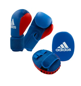 adidas Unisex Boxing Kit 2 ADIBTKK02, blue-red, kids