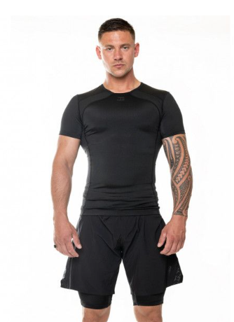 Joya Rashguard Short Sleeve - Black/black