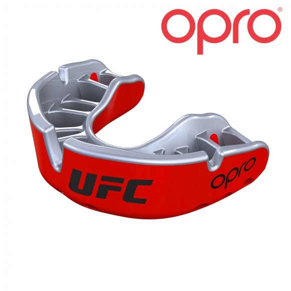 UFC Mundschutz Opro Gold Rot Metall/ Silber