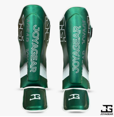 THE JOYAGEAR &quot;EVOLUTION&quot; SHINGUARDS- GREEN-WHITE