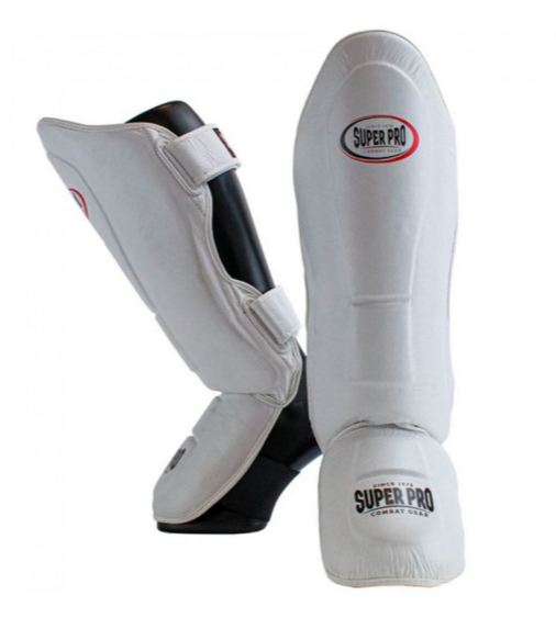 SUPER PRO SHIN GUARDS, THAI PRO, WHITE