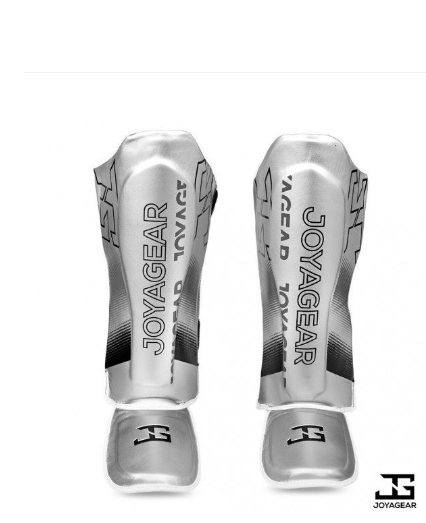 THE JOYAGEAR &quot;EVOLUTION&quot; SHINGUARDS- SILVER-WHITE