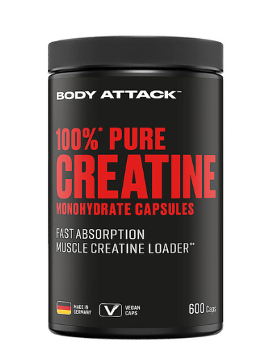 100% PURE CREATINE (600 Caps)